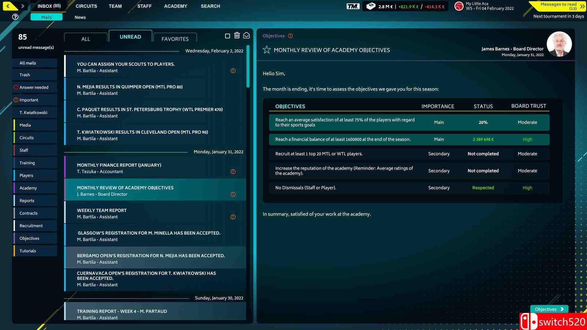 《网球经理2022（Tennis Manager 2022）》v2.2.737 Razor1911镜像版[EN]_3