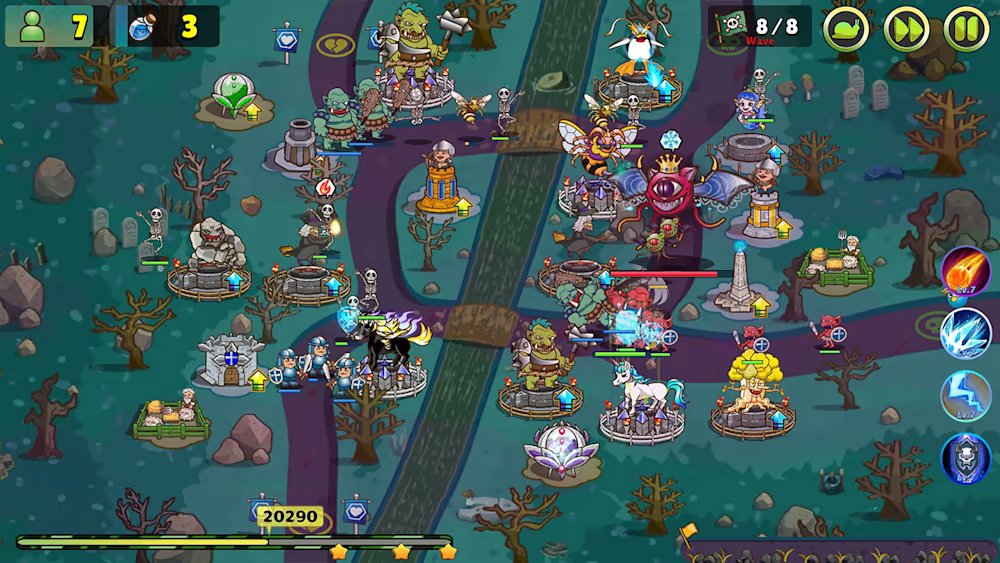 【美版】露娜与怪兽塔防 被剥夺的魔法王国 .Luna & Monsters Tower Defense -The deprived magical kingdo 中文_9