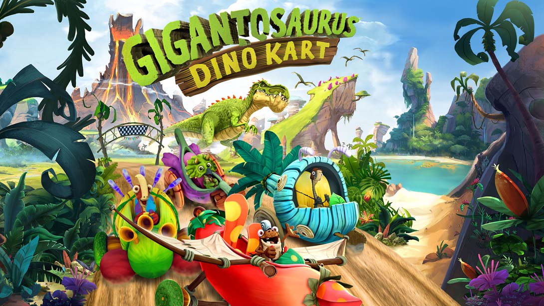 【美版】巨太龙：恐龙卡丁车 .Gigantosaurus: Dino Kart 英语_0