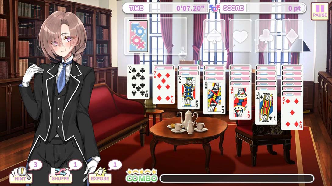 【美版】克朗代克纸牌 Otoko Cross: Pretty Boys Klondike Solitaire 英语_4