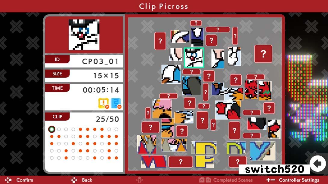 【美版】绘图方块 S 南梦宫传奇版 .PICROSS S NAMCO LEGENDARY edition 中文_6