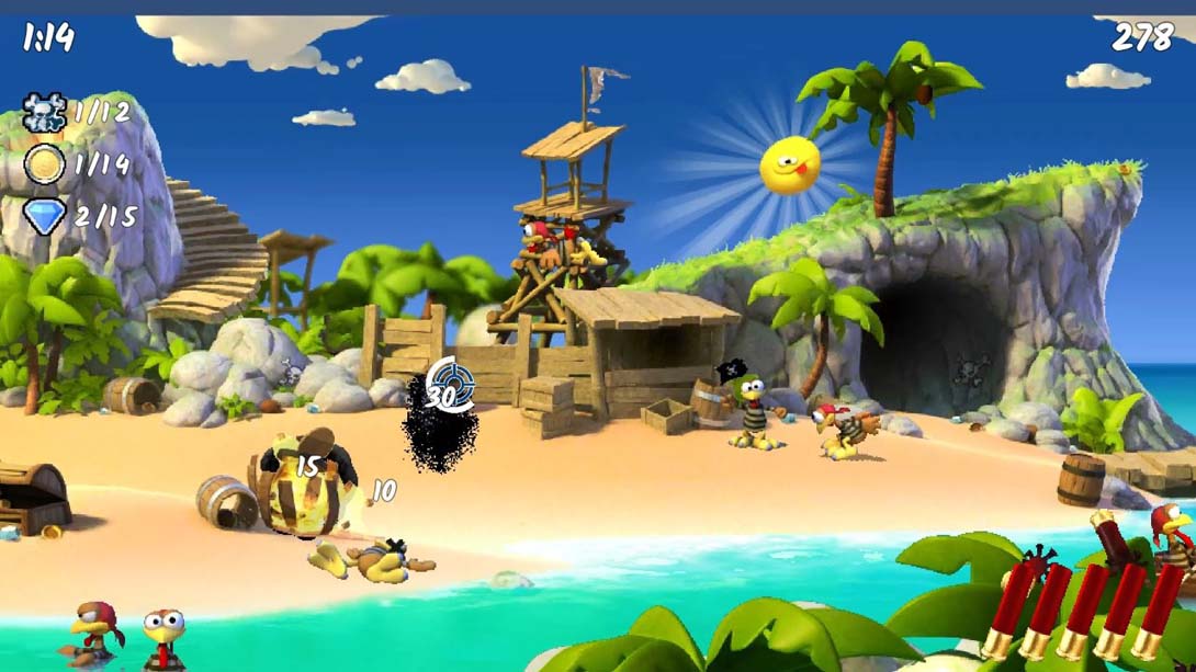【美版】摩尔洪海贼团 - 疯鸡海贼团  Moorhuhn Pirates - Crazy Chicken Pirates 英语_2