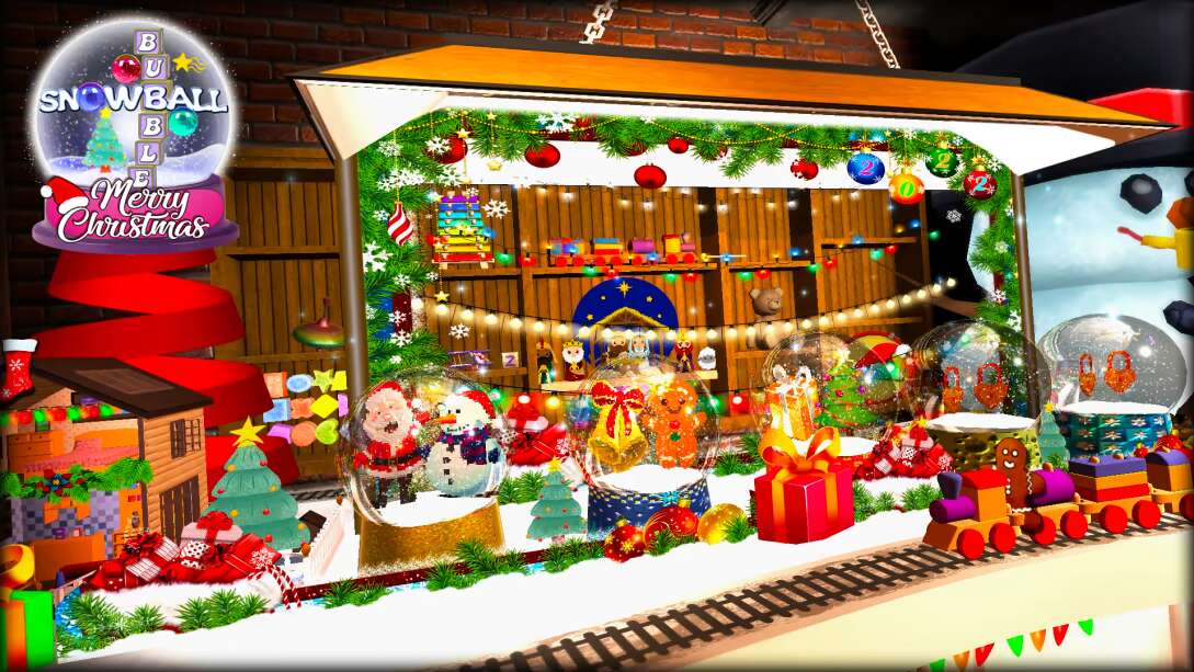 圣诞快乐雪球泡泡  Merry Christmas Snowball Bubble