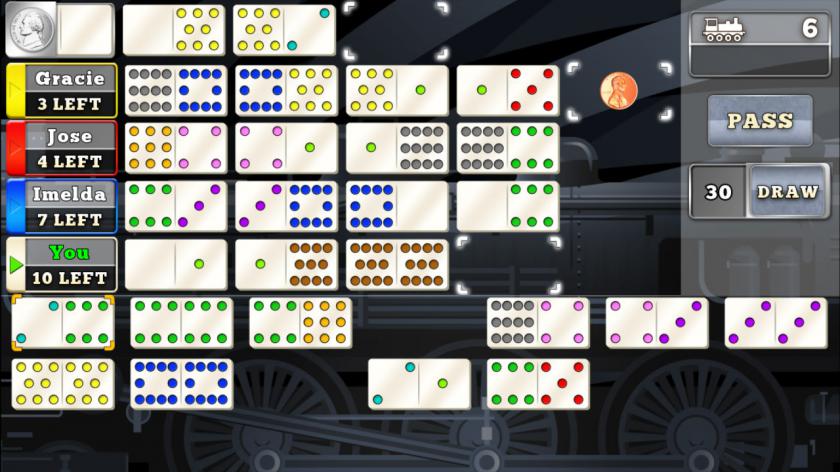 墨西哥货车多米诺骨金牌 Mexican Train Dominoes Gold_0