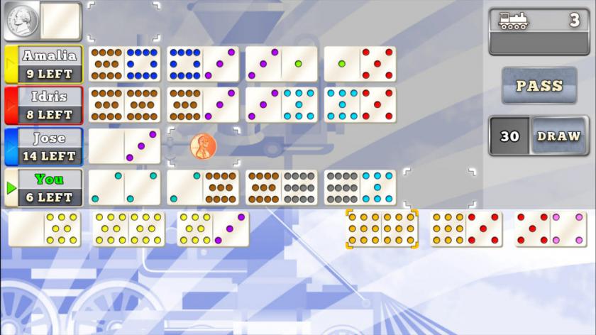 墨西哥货车多米诺骨金牌 Mexican Train Dominoes Gold_1